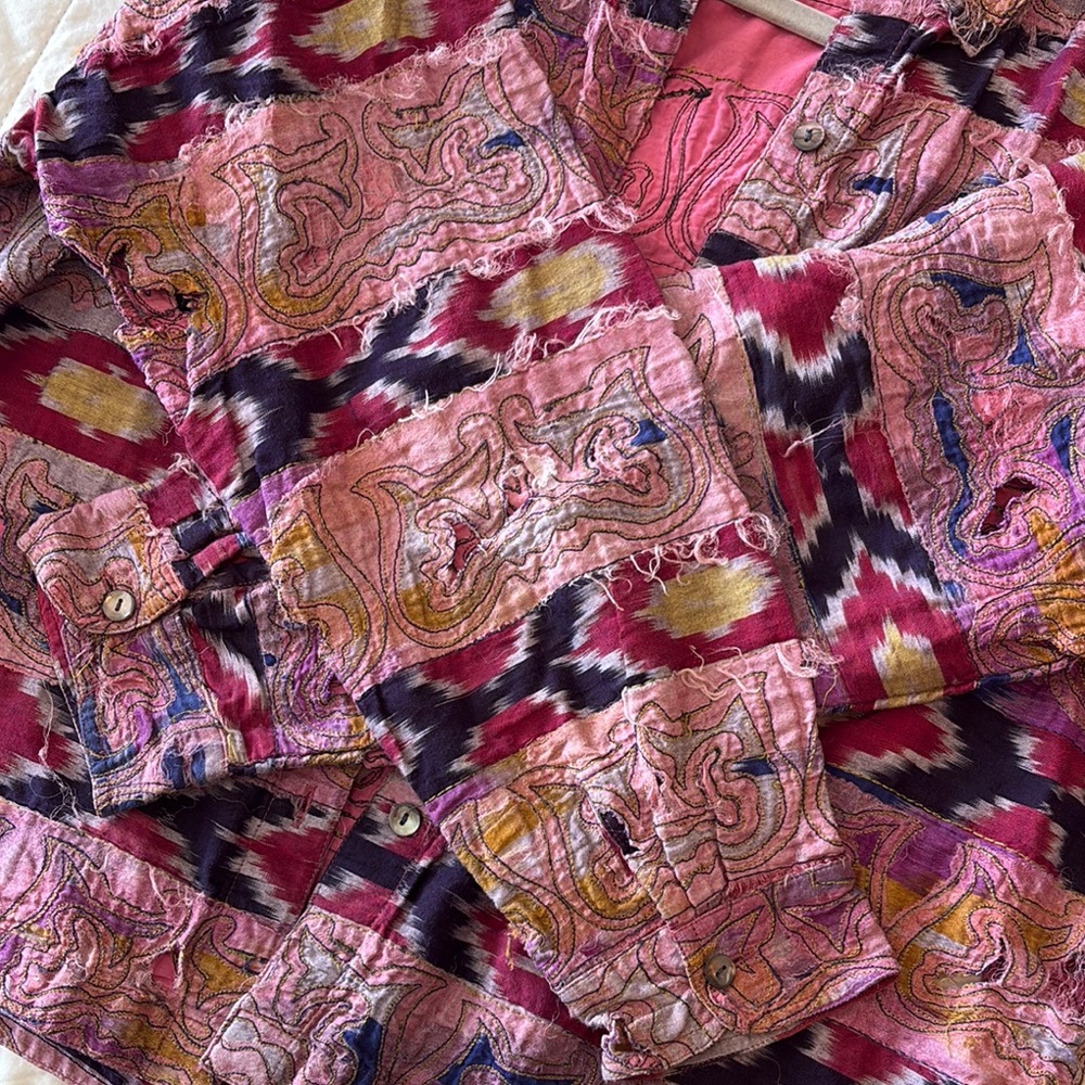 Chico's Patterned Textured Women's Top - Picture 5 of 8